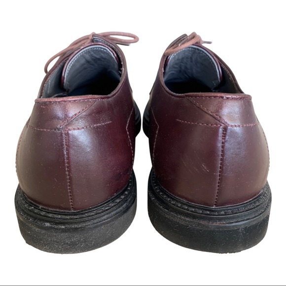 Hugo Boss Burgundy Leather Derby Shoes - Picture 5 of 6